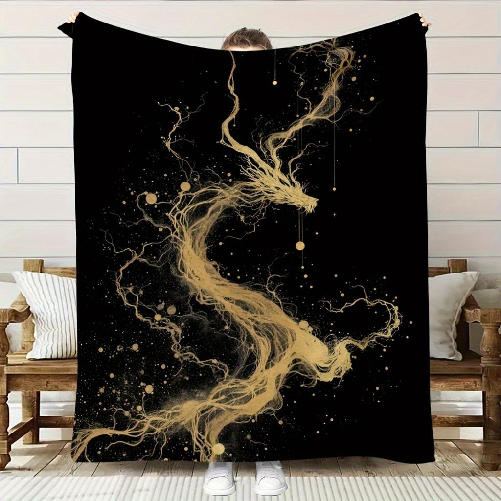 Satu Selimut Flanel Pola Naga  - Home Textiles Definition ulasan dan harga
