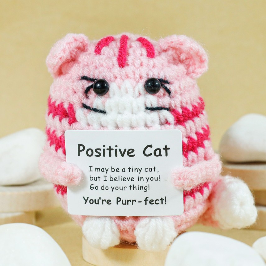 Boneka Kucing Rajut Lucu denga - Home And Textiles Today ulasan dan harga