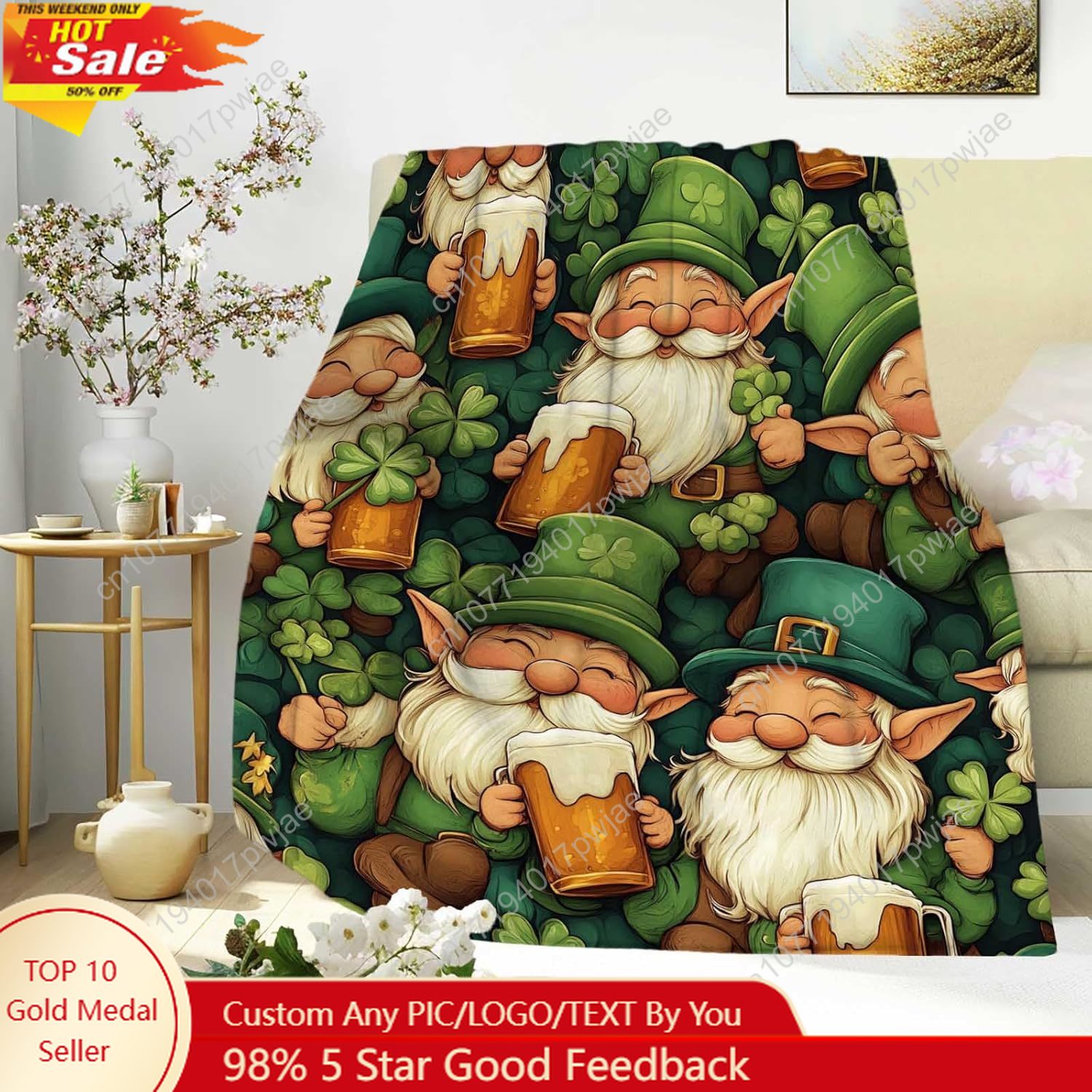 Selimut Lembut Hari St. Patric - Home And Textiles Today ulasan dan harga