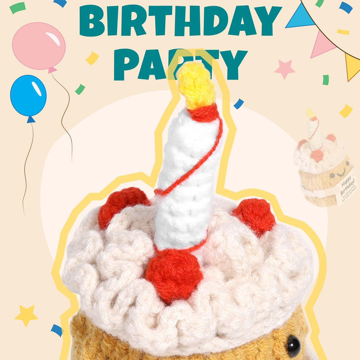 Boneka Kue Rajut Lucu Baru, Pe - Home And Textiles Today ulasan dan harga