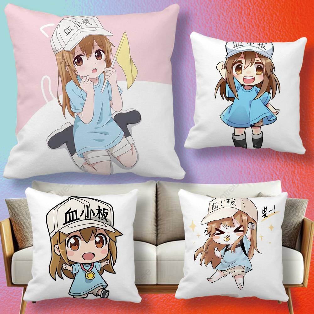Sarung Bantal Anime Cells at W - Home Textiles Definition ulasan dan harga